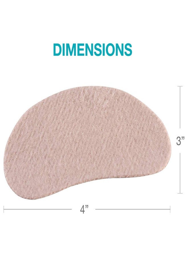 Steins 4" Moleskin Blister Pads, Heel Pads, Foot Pads for Calluses, Pre-Cut Kidney Shaped, 100 Count Tan - Image 5